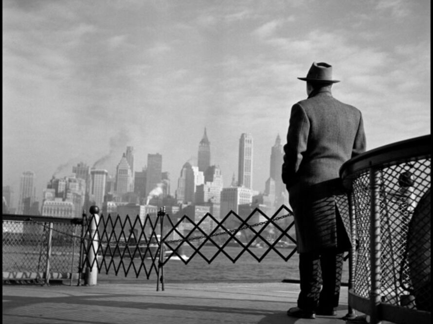 USA. New York City. View of Lower Manhattan from the Staten Island Ferry, 1951 Burt Glinn