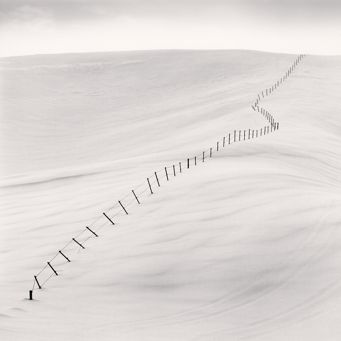 Hillside Fence, Study 7, Teshikaga, Hokkaido, Japan. 2004