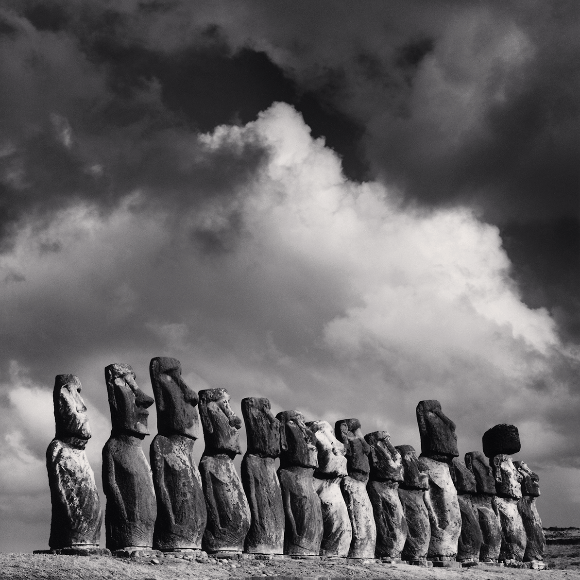 Moai, Study 16, Ahu Tongariki, Easter Island. 2000